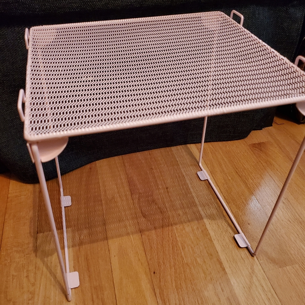Light Pink Collapsable Locker Shelf